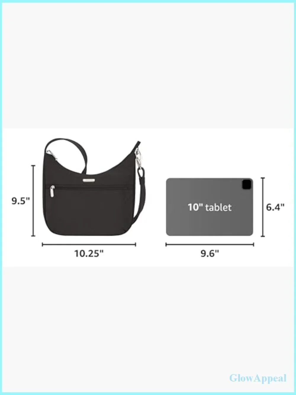 Anti-Theft East/West Hobo Bag with RFID Blocking
